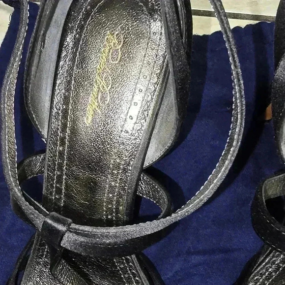 BROOK BROTHERS HIGH HEELED SATIN SANDAL SIZE 8.5 - Picture 8 of 8